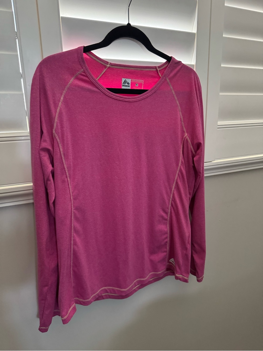 RBX Ladies Long Sleeve Pink Athletic Top XL